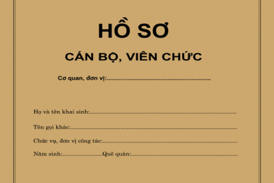 Mẫu nhập thông tin CBCCVC